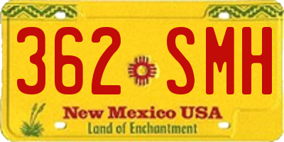 NM license plate 362SMH