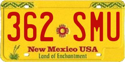 NM license plate 362SMU