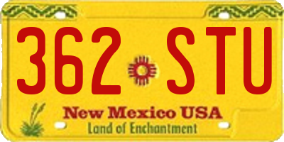 NM license plate 362STU