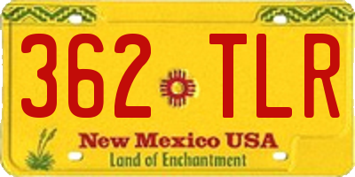 NM license plate 362TLR