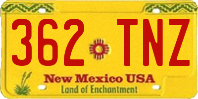 NM license plate 362TNZ