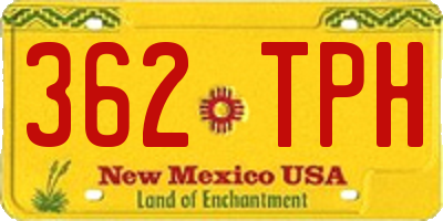 NM license plate 362TPH