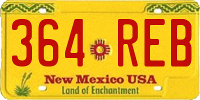 NM license plate 364REB