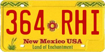 NM license plate 364RHI