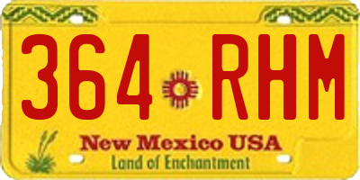 NM license plate 364RHM