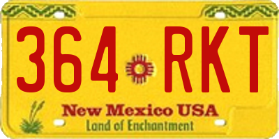NM license plate 364RKT