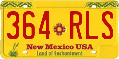 NM license plate 364RLS