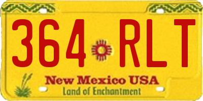 NM license plate 364RLT