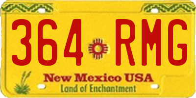NM license plate 364RMG