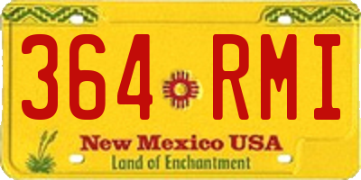 NM license plate 364RMI