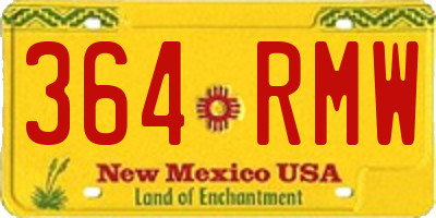 NM license plate 364RMW