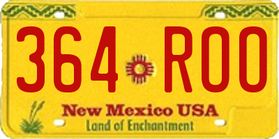 NM license plate 364ROO