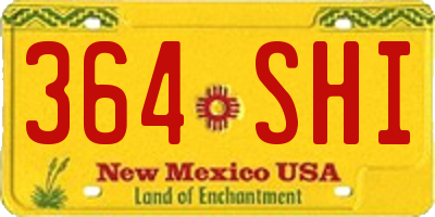 NM license plate 364SHI