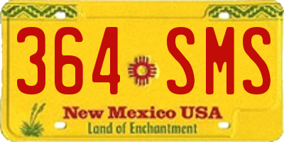 NM license plate 364SMS