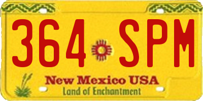 NM license plate 364SPM
