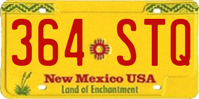 NM license plate 364STQ