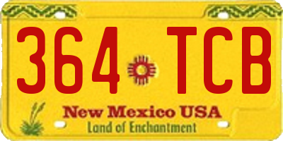 NM license plate 364TCB