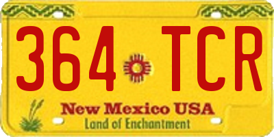 NM license plate 364TCR