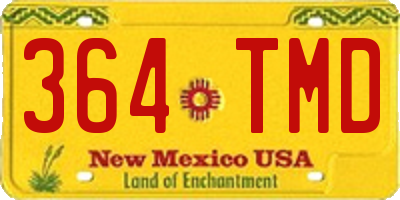 NM license plate 364TMD
