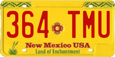 NM license plate 364TMU