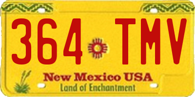 NM license plate 364TMV