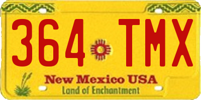 NM license plate 364TMX