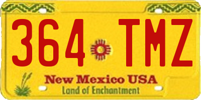 NM license plate 364TMZ