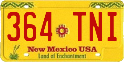 NM license plate 364TNI