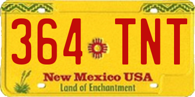 NM license plate 364TNT