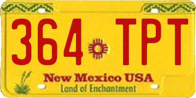 NM license plate 364TPT