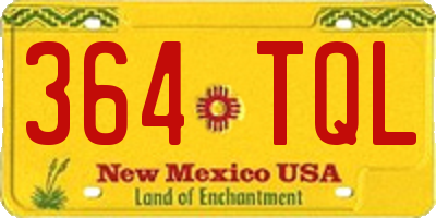 NM license plate 364TQL
