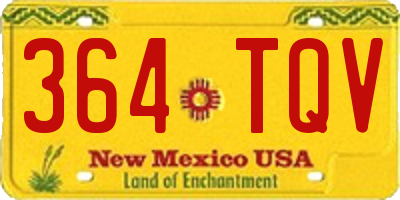 NM license plate 364TQV
