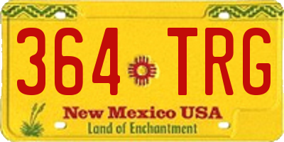 NM license plate 364TRG