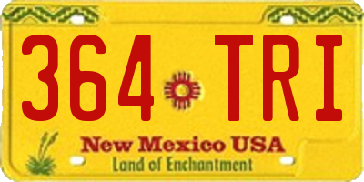 NM license plate 364TRI