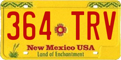 NM license plate 364TRV