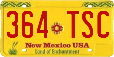 NM license plate 364TSC