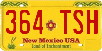 NM license plate 364TSH