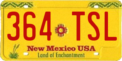 NM license plate 364TSL