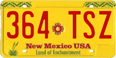 NM license plate 364TSZ