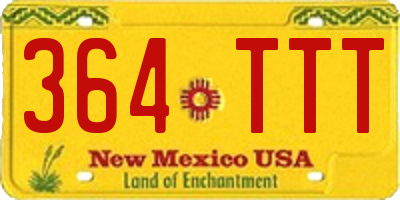 NM license plate 364TTT