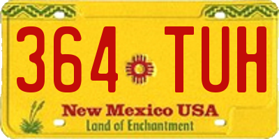 NM license plate 364TUH