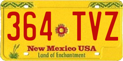 NM license plate 364TVZ