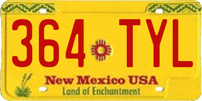 NM license plate 364TYL