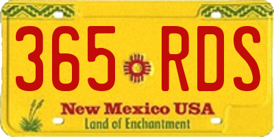 NM license plate 365RDS