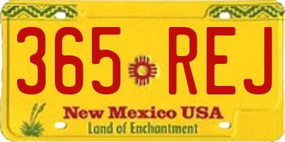 NM license plate 365REJ