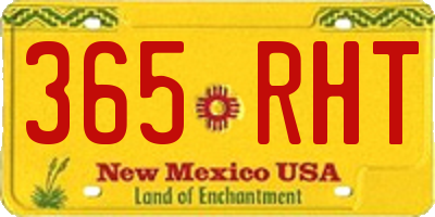 NM license plate 365RHT