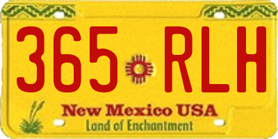 NM license plate 365RLH