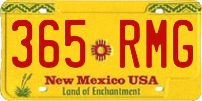 NM license plate 365RMG