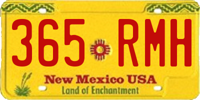 NM license plate 365RMH