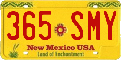 NM license plate 365SMY